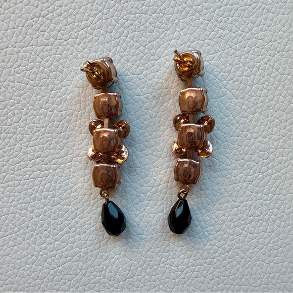 Vintage Amaro Earrings NWT Handcrafted Turquoise, Obsidian, Red Coral - Picture 5 of 5